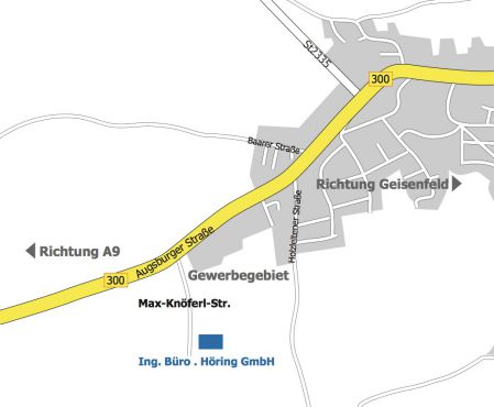 Kartendarstellung Anfahrt